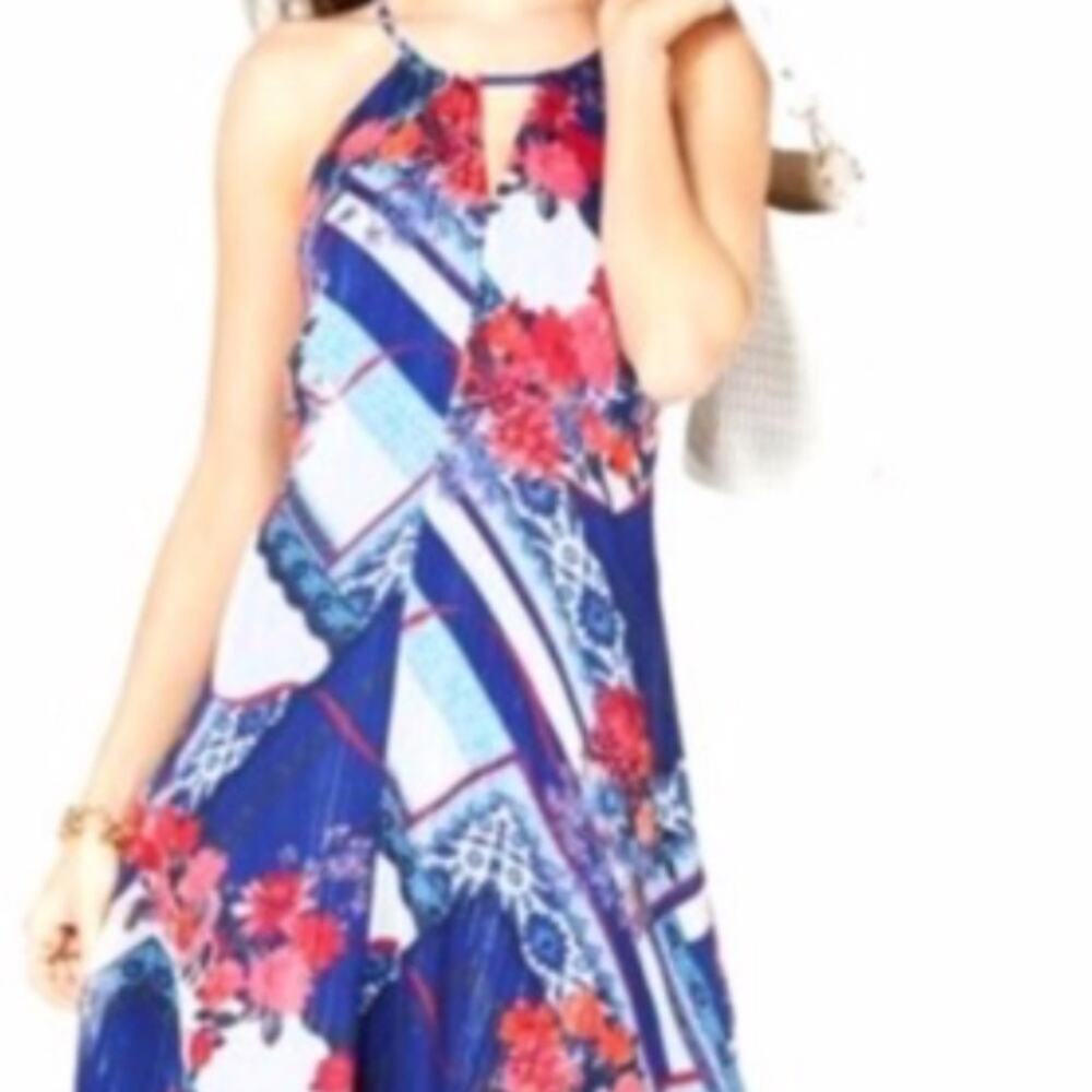 NWOT Plus Size 0X INC Scarf Flower Handkerchief Dress